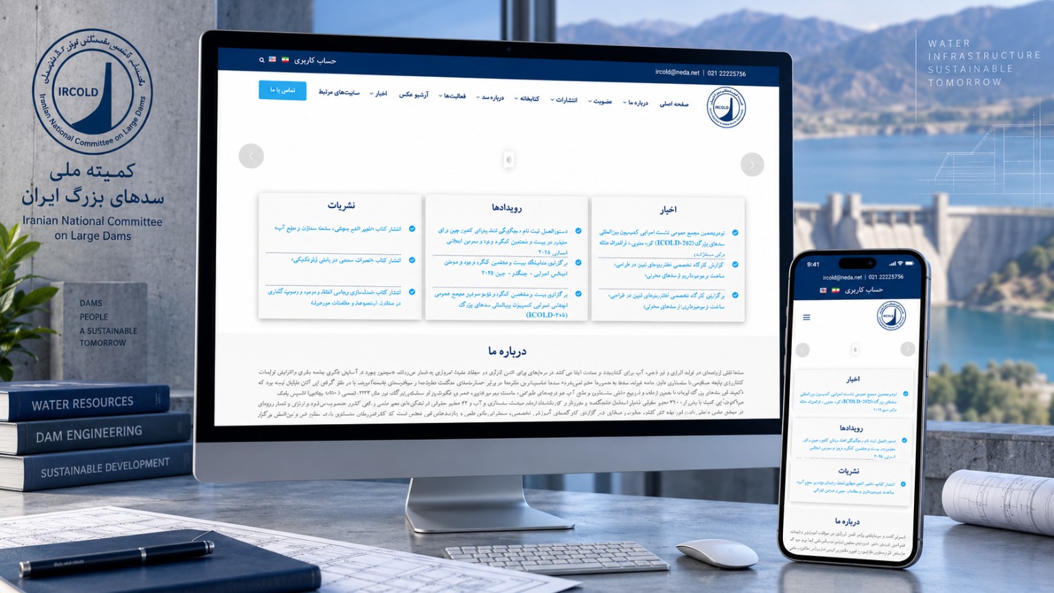 وب‌سایت کمیته ملی سدهای بزرگ ایران